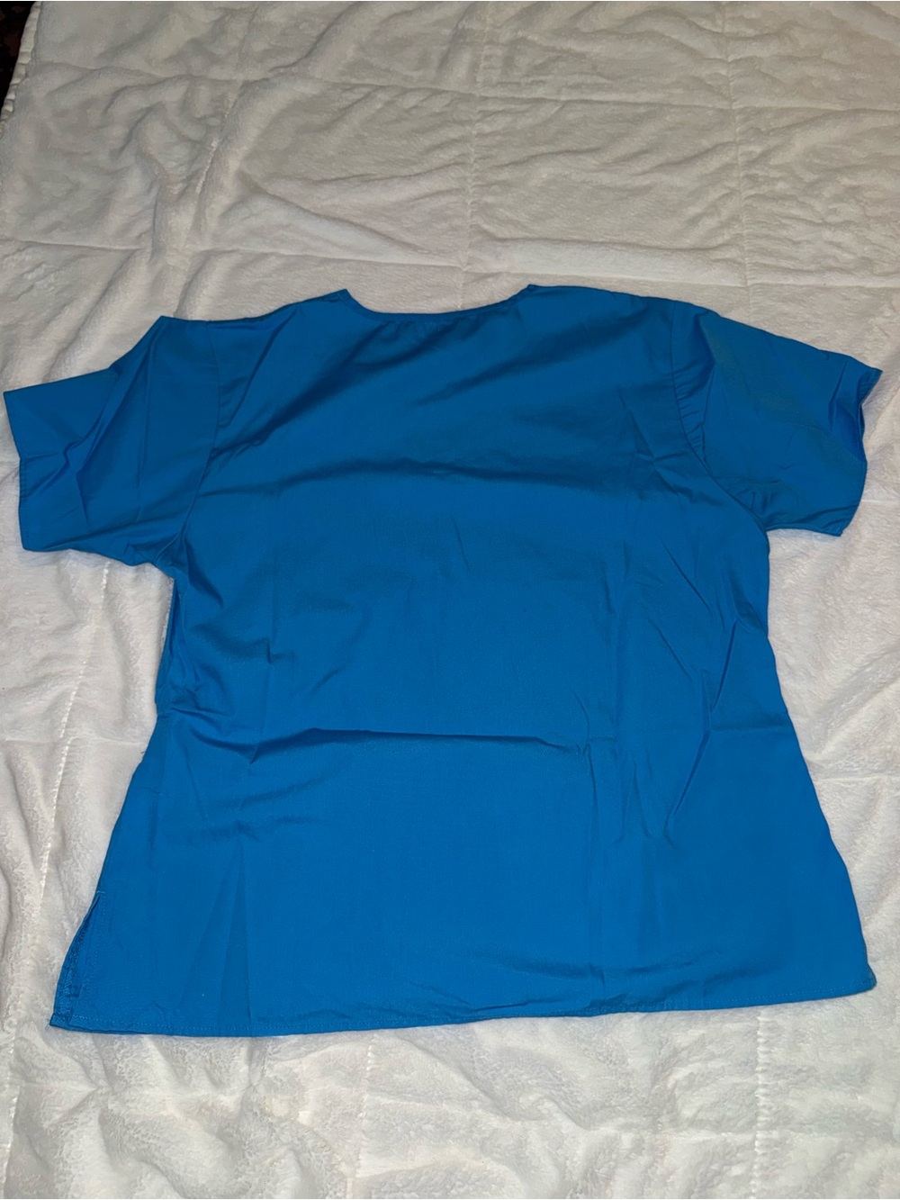 Source Unknown Bright Blue V-Neck Medical Scrub Top - Picture 2 of 3